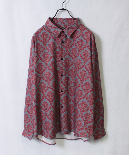 yield(イールド)の「【ciao】総柄 トロミ 長袖 ルーズシルエット ロングスリーブ オーバーサイズシャツ/柄シャツ 227-50(211-50)(シャツ/ブラウス・メンズ・ブルー/ブラウン/ブラック/キャメル/ブルー系2/ブラック系2/ホワイト/グレー/ベージュ系2/ダークブラウン/ブラック系3/ブラック系4/グレー系2/ブラウン系2/ブラウン系3/ブラウン系4/ベージュ/ホワイト系4/ホワイト系5/アイボリー/ブラック系8/ブラック系6/ブラック系7/ホワイト系2/グレー系3/ブラック系5/ネイビー/ホワイト系3/ライトグレー/グレー系4・M/L)」の18枚目の写真