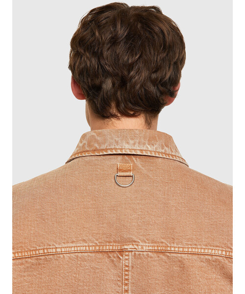 DIESEL(ディーゼル)の「メンズ ジャケット ガーメントダイ(ミリタリージャケット・メンズ・カーキ/ライトブラウン・SMALL/MEDIUM/LARGE/X-SMALL/X-LARGE)」の7枚目の写真