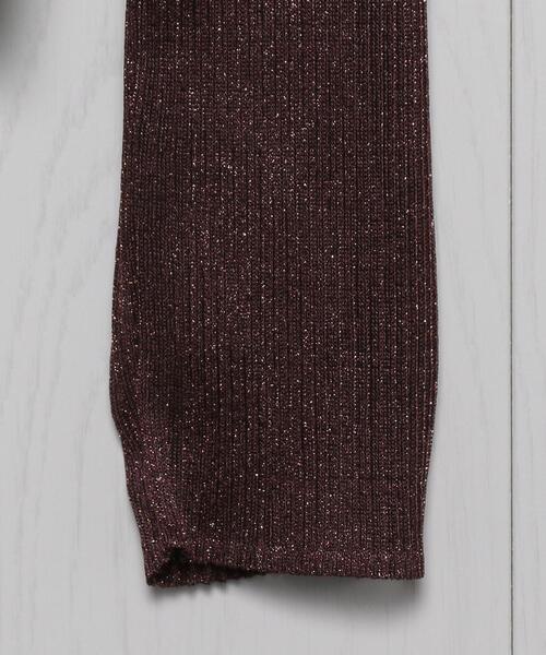 H　BEAUTY&YOUTH UNITED ARROWS（エイチビューティーアンドユースユナイテッドアローズ）の「＜H＞LAME PLEATED PULLOVER/ニット（ニット/セーター・レディース・ネイビー/ブラウン・FREE）」の10枚目の写真