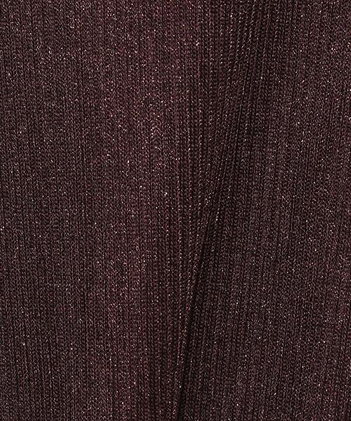 H　BEAUTY&YOUTH UNITED ARROWS（エイチビューティーアンドユースユナイテッドアローズ）の「＜H＞LAME PLEATED PULLOVER/ニット（ニット/セーター・レディース・ネイビー/ブラウン・FREE）」の13枚目の写真