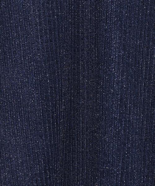 H　BEAUTY&YOUTH UNITED ARROWS（エイチビューティーアンドユースユナイテッドアローズ）の「＜H＞LAME PLEATED PULLOVER/ニット（ニット/セーター・レディース・ネイビー/ブラウン・FREE）」の14枚目の写真