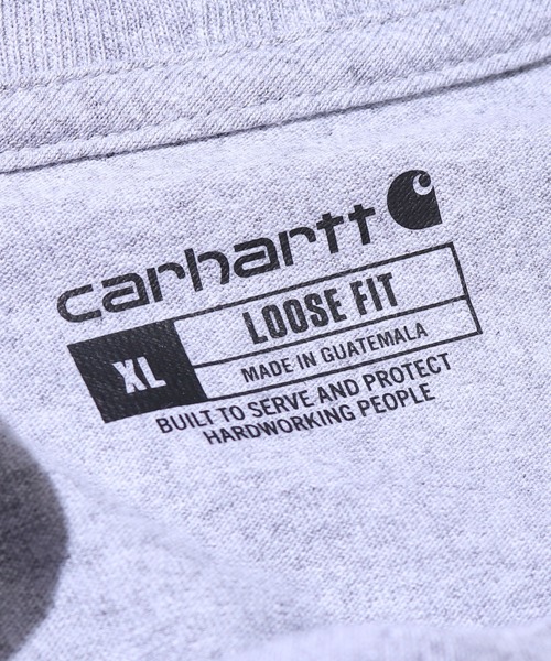 Carhartt(カーハート)の「Carhartt/カーハート Loose Fit Heavyweight Shot-Sleeve Block Logo Graphic Tshirt Tシャツ(Tシャツ/カットソー・メンズ・スモークピンク/グレー・XL/XXL/L)」の8枚目の写真