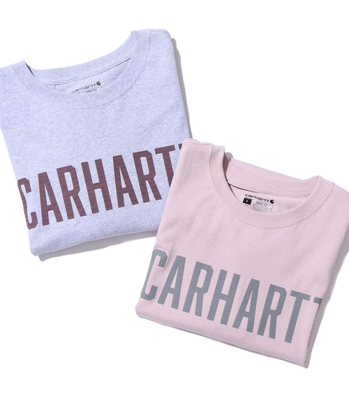 Carhartt(カーハート)の「Carhartt/カーハート Loose Fit Heavyweight Shot-Sleeve Block Logo Graphic Tshirt Tシャツ(Tシャツ/カットソー・メンズ・スモークピンク/グレー・XL/XXL/L)」の14枚目の写真