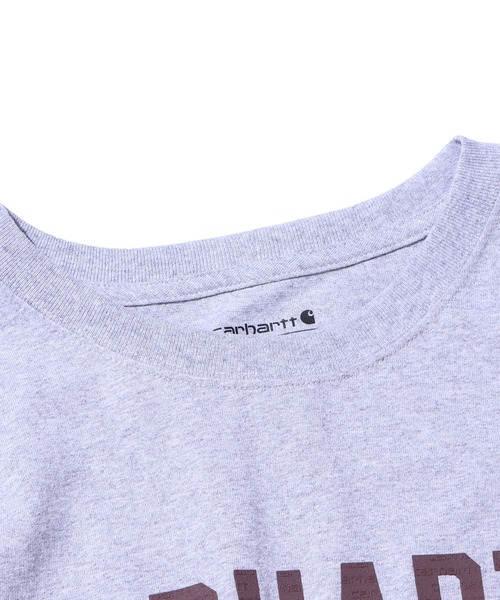 Carhartt(カーハート)の「Carhartt/カーハート Loose Fit Heavyweight Shot-Sleeve Block Logo Graphic Tshirt Tシャツ(Tシャツ/カットソー・メンズ・スモークピンク/グレー・XL/XXL/L)」の7枚目の写真