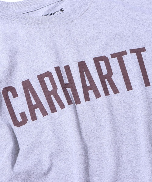 Carhartt(カーハート)の「Carhartt/カーハート Loose Fit Heavyweight Shot-Sleeve Block Logo Graphic Tshirt Tシャツ(Tシャツ/カットソー・メンズ・スモークピンク/グレー・XL/XXL/L)」の9枚目の写真