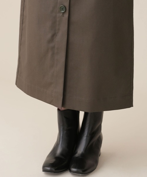 NANO universe(ナノユニバース)の「リンクルマジック フロント釦スカート(スカート・レディース・チャコール/ピンク系その他/ベージュ・36/38)」の17枚目の写真