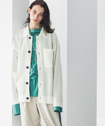 LiNoH | メッシュニットシャツジャケット/MESH KNIT SHIRT JACKET(カーディガン/ボレロ)