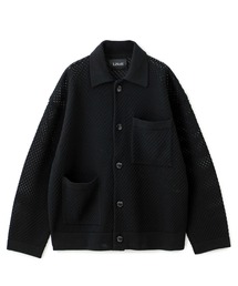 メッシュニットシャツジャケット/MESH KNIT SHIRT JACKET