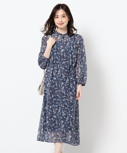 セール Reflect リフレクト のワンピース バンドカラーボタニカルワンピース ワンピース バンドカラーボタニカルワンピース 101 21 02 をセール価格で購入できます Reflect 洗える 洗える Reflect リフレクト のファッション