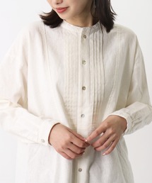 【 HEAVENLY / ヘヴンリー 】 コットン リネン ピンタックシャツ チュニック シャツ Brushed C/L Pintuck Shirt Tunic　// HEAVENLY 2161022 DLW