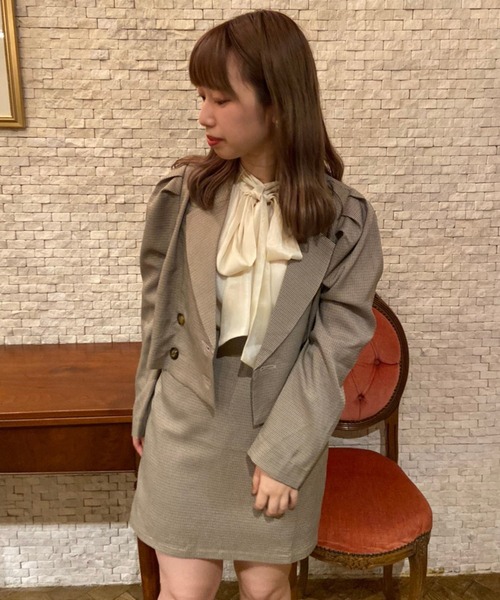 one after another NICE CLAUP(ワンアフターアナザーナイスクラップ)の「2Wayボウタイブラウス(シャツ/ブラウス・レディース・ブラック/ベージュ/アイボリー/ブラック系その他・FREE)」の11枚目の写真
