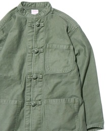 DENIM DUNGAREE（デニムダンガリー）の「DENIM DUNGAREE/デニムダンガリー ベイカーバックサテン チャイナ JK ジャケット（ミリタリージャケット・キッズ）」