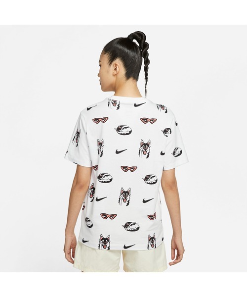 NIKE(ナイキ)の「ナイキ NIKE ナイキ ウィメンズ NSW BF ドッグ S/S Tシャツ AOP(Tシャツ/カットソー・レディース・ピンク/ホワイト・S/M/L/XL)」の7枚目の写真