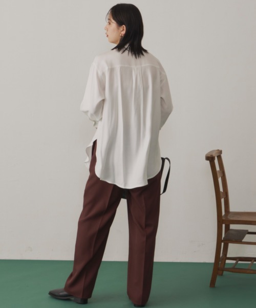 Aunt Marie's（アントマリーズ）の「センタープリーツイージーパンツ / 低身長向けＳサイズ有（その他パンツ・レディース・アイボリー/ブラウン/グリーン/カーキ・FREE/S）」の7枚目の写真