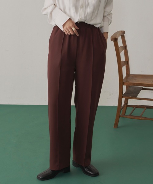 Aunt Marie's（アントマリーズ）の「センタープリーツイージーパンツ / 低身長向けＳサイズ有（その他パンツ・レディース・アイボリー/ブラウン/グリーン/カーキ・FREE/S）」の22枚目の写真