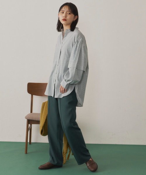 Aunt Marie's（アントマリーズ）の「センタープリーツイージーパンツ / 低身長向けＳサイズ有（その他パンツ・レディース・アイボリー/ブラウン/グリーン/カーキ・FREE/S）」の11枚目の写真