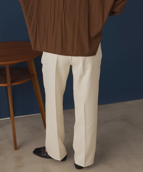 Aunt Marie's（アントマリーズ）の「センタープリーツイージーパンツ / 低身長向けＳサイズ有（その他パンツ・レディース・アイボリー/ブラウン/グリーン/カーキ・FREE/S）」の18枚目の写真