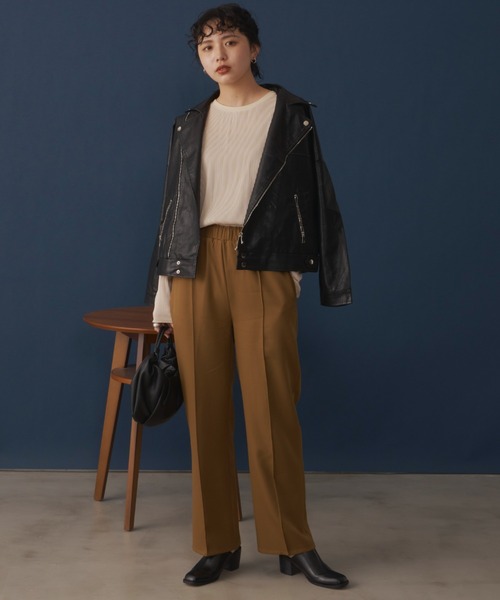 Aunt Marie's（アントマリーズ）の「センタープリーツイージーパンツ / 低身長向けＳサイズ有（その他パンツ・レディース・アイボリー/ブラウン/グリーン/カーキ・FREE/S）」の20枚目の写真