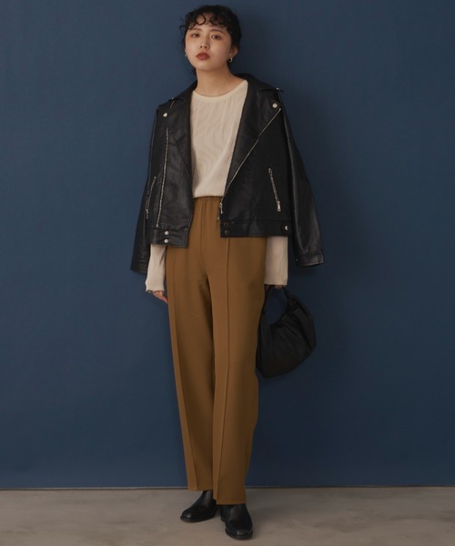 Aunt Marie's（アントマリーズ）の「センタープリーツイージーパンツ / 低身長向けＳサイズ有（その他パンツ・レディース・アイボリー/ブラウン/グリーン/カーキ・FREE/S）」の15枚目の写真