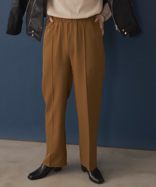 Aunt Marie's（アントマリーズ）の「センタープリーツイージーパンツ / 低身長向けＳサイズ有（その他パンツ・レディース・アイボリー/ブラウン/グリーン/カーキ・FREE/S）」の9枚目の写真