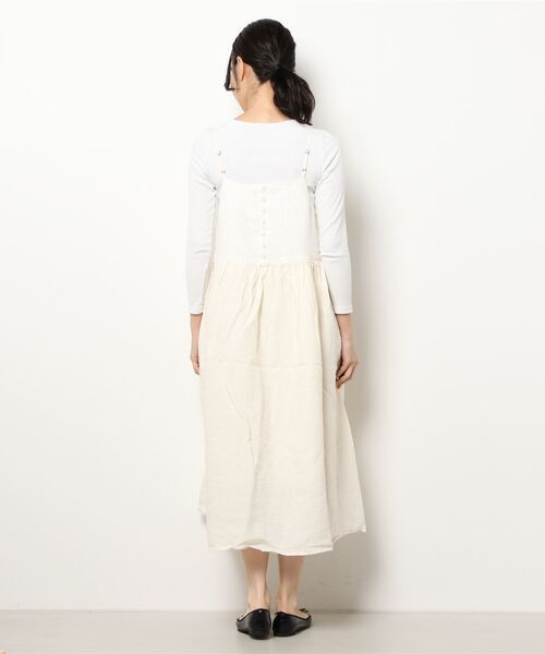 ツハルバイサマンサモスモス✴︎リネン100%キャミワンピース✴︎ピンク 美品✴︎ツハルバイサマンサモスモス✴︎リネン100%キャミ