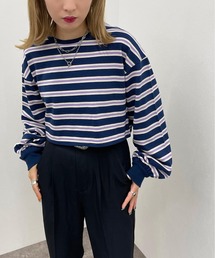 apres jour mignon | マルチボーダーショートロンＴ【ZOZOTOWN限定アイテム】(Tシャツ/カットソー)