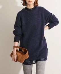 IENA LA BOUCLE BabyAlpaka混 畦プルオーバー◆