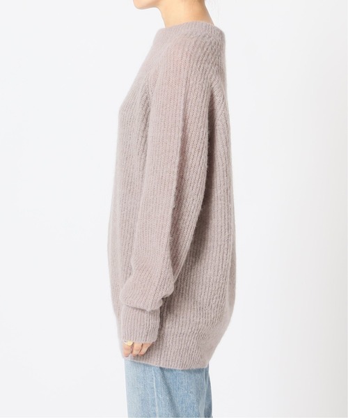 IENA LA BOUCLE Baby Alpaka混 畦プルオーバー ニット IENA LA BOUCLE ニット BabyAlpaka混 畦プルオーバー