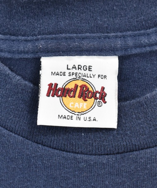 VINTAGE(ヴィンテージ)の「【ヴィンテージ古着】Hard Rock CAFE/ハードロックカフェ ロゴ プリントTシャツ USA製(Tシャツ/カットソー・メンズ・ネイビー・LARGE)」の4枚目の写真