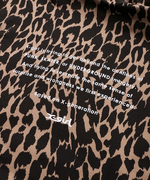 X-girl(エックスガール)の「FACE EMBROIDERY SWEAT HOODIE(パーカー・レディース・ベージュ/ブラック/アッシュ・S/XL/M/L)」の15枚目の写真