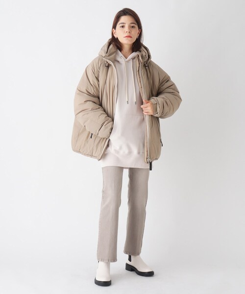 OPAQUE.CLIP(オペークドットクリップ)の「◆【別注】STD WILDTHINGS (ワイルドシングス)BIG HAPPY JACKET ビッグハッピージャケット【UNISEX】(その他アウター・レディース・ブラック/ライトベージュ・02/03)」の4枚目の写真