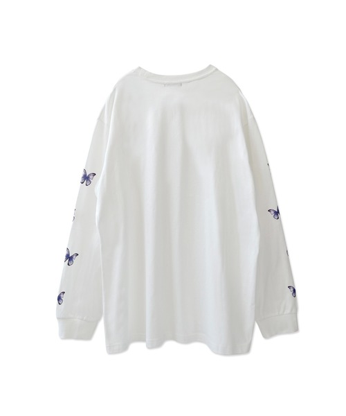 ANDGEEBEE(アンジービー)の「UNISEX バタフライロンT(Tシャツ/カットソー・レディース・ブラック/ホワイト・MEDIUM)」の5枚目の写真