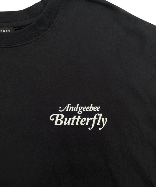 ANDGEEBEE(アンジービー)の「UNISEX バタフライロンT(Tシャツ/カットソー・レディース・ブラック/ホワイト・MEDIUM)」の22枚目の写真