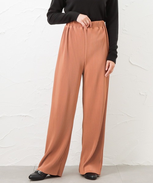 NAVY（ネイビー）の「NAVY ネイビー セルフカットプリーツパンツ（その他パンツ・レディース・カーキ/ブラウン/ブラック/オレンジ/グレー・L/M）」の5枚目の写真