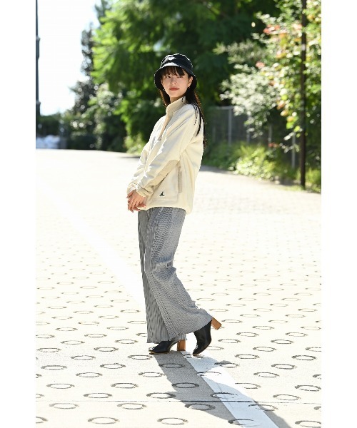 NAVY（ネイビー）の「NAVY ネイビー セルフカットプリーツパンツ（その他パンツ・レディース・カーキ/ブラウン/ブラック/オレンジ/グレー・L/M）」の7枚目の写真