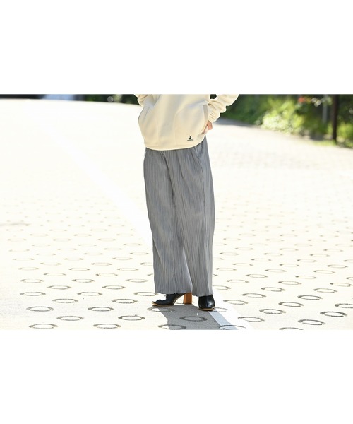 NAVY（ネイビー）の「NAVY ネイビー セルフカットプリーツパンツ（その他パンツ・レディース・カーキ/ブラウン/ブラック/オレンジ/グレー・L/M）」の10枚目の写真