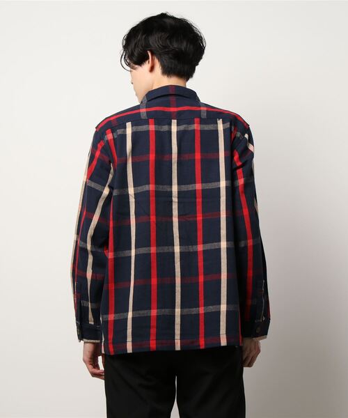 HOUSTON(ヒューストン)の「【HOUSTON】UK CHECK RAISED COVERALL(カバーオール・メンズ・ブラウン/グリーン/ネイビー・MEDIUM/X-LARGE/LARGE)」の5枚目の写真