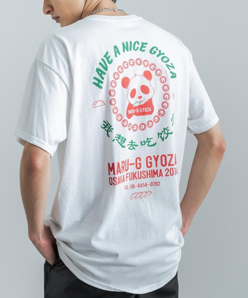 マルジー餃子 Rocky Monroe 別注 バックプリントマルg半袖tシャツ