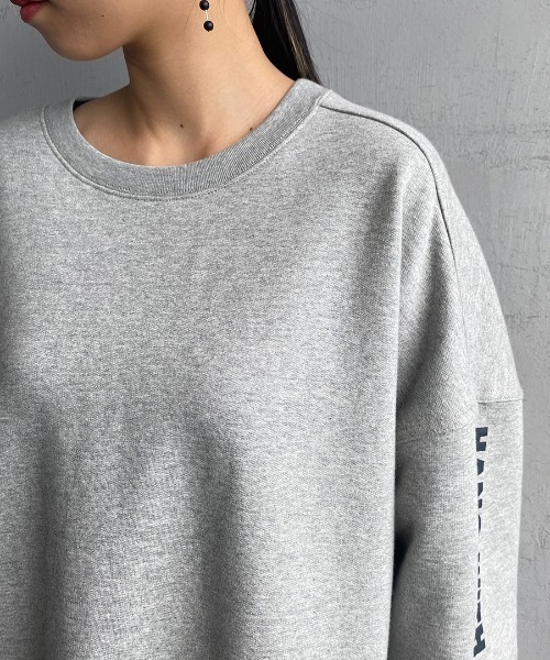 CHUMS（チャムス）の「[CHUMS/チャムス] 別注 バックサークルロゴプリント クルーネックスウェット（スウェット・レディース・グレー/ナチュラル・S/M/L/XL）」の10枚目の写真