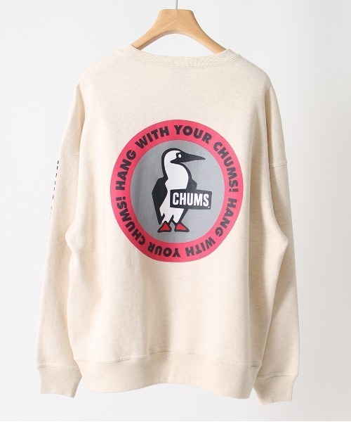 CHUMS（チャムス）の「[CHUMS/チャムス] 別注 バックサークルロゴプリント クルーネックスウェット（スウェット・レディース・グレー/ナチュラル・S/M/L/XL）」の8枚目の写真