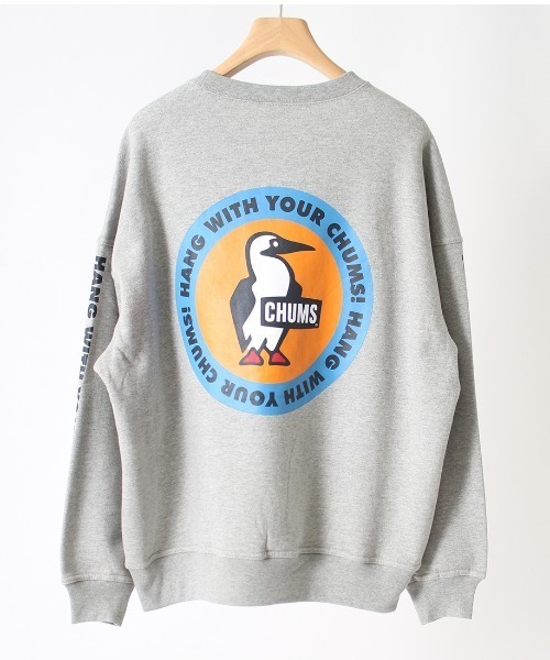 CHUMS（チャムス）の「[CHUMS/チャムス] 別注 バックサークルロゴプリント クルーネックスウェット（スウェット・レディース・グレー/ナチュラル・S/M/L/XL）」の15枚目の写真