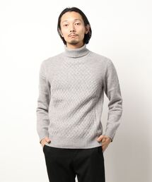 【PAZZO】 7GG スーパーメリノウール/モンゴルカシミア ニット