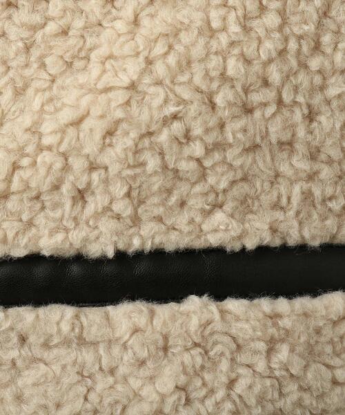 tk.TAKEO KIKUCHI（ティーケータケオキクチ）の「◆B-3カーリーボアブルゾン（ブルゾン・メンズ・ライトベージュ/ブラック・02/66/03）」の13枚目の写真