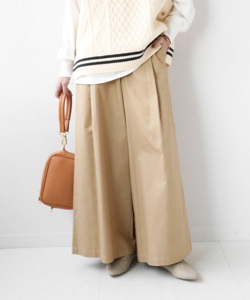 ハイウエストガウチョパンツ