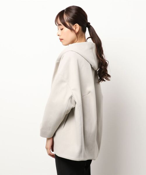 Banner Barrett(バナーバレット)の「ウールライクショートフーディー(その他アウター・レディース・モカ/ネイビー/ベージュ・38)」の4枚目の写真