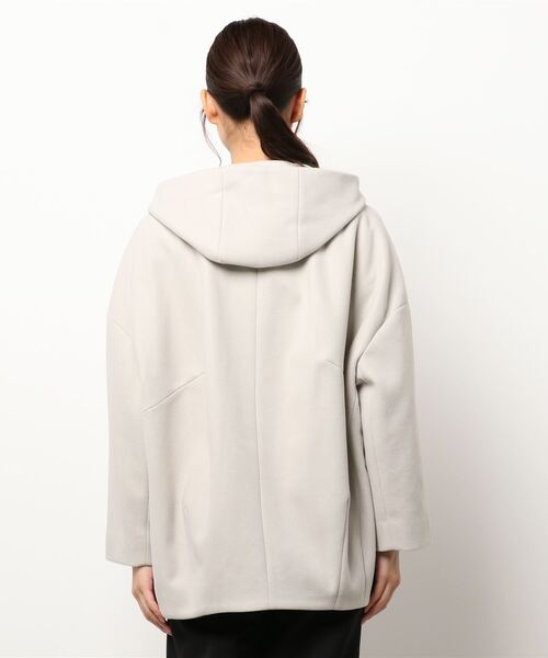 Banner Barrett(バナーバレット)の「ウールライクショートフーディー(その他アウター・レディース・モカ/ネイビー/ベージュ・38)」の5枚目の写真