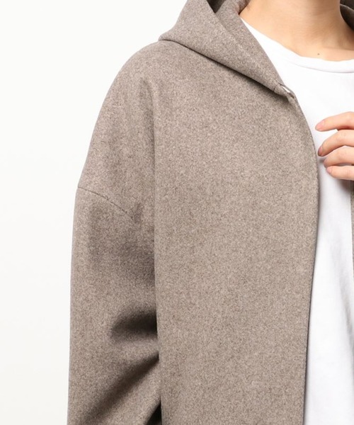 Banner Barrett(バナーバレット)の「ウールライクショートフーディー(その他アウター・レディース・モカ/ネイビー/ベージュ・38)」の16枚目の写真