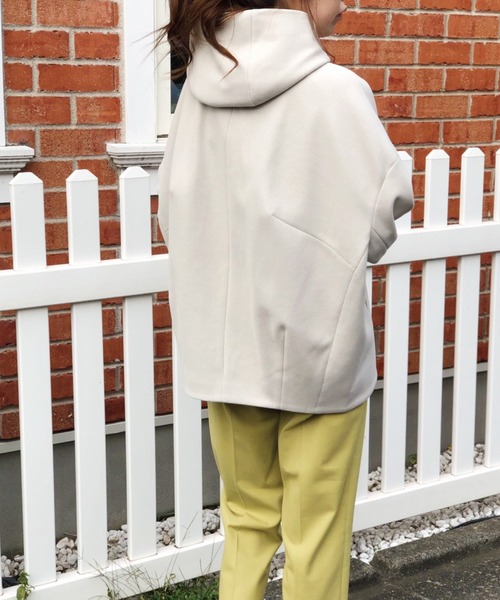 Banner Barrett(バナーバレット)の「ウールライクショートフーディー(その他アウター・レディース・モカ/ネイビー/ベージュ・38)」の11枚目の写真