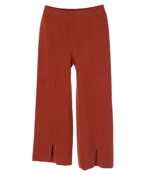 CRAFT STANDARD BOUTIQUE(クラフトスタンダードブティック)の「ミラノリブフレアパンツ *(その他パンツ・レディース・ブラック/キャメル/グレイッシュベージュ/テラコッタ・M/L)」の21枚目の写真