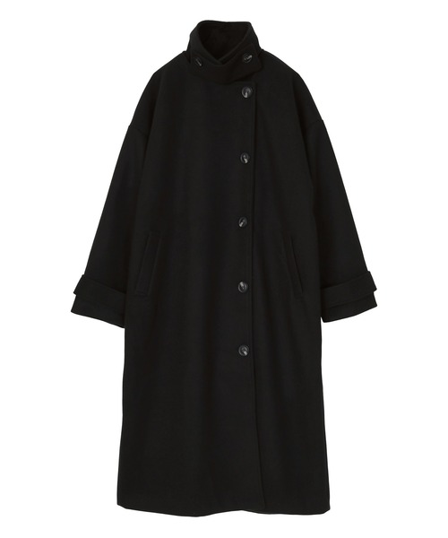 miette（ミエット）の「ﾌｪｲｸｳｰﾙ襟取り外しｺｰﾄ（ステンカラーコート・レディース・オリーブ/ダークブラウン/ブラック・FREE）」の21枚目の写真